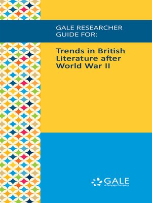 cover image of Gale Researcher Guide for: Trends in British Literature after World War II
